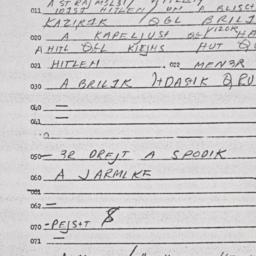 Eastern questionnaire, answ...