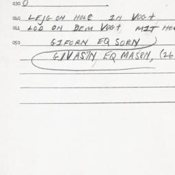 Eastern questionnaire, answ...