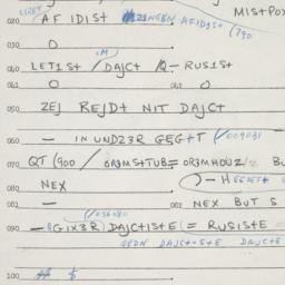Eastern questionnaire, answ...