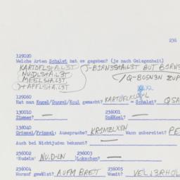 Western questionnaire, answ...