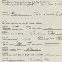 Western questionnaire, answ...
