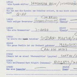 Western questionnaire, answ...