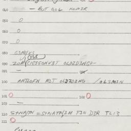 Eastern questionnaire, answ...