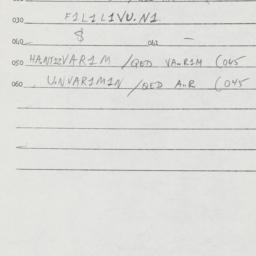 Eastern questionnaire, answ...