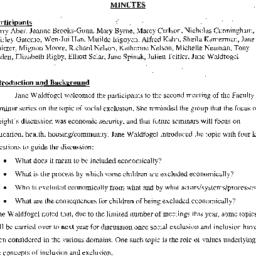 Minutes, 2001-12-04. Child ...
