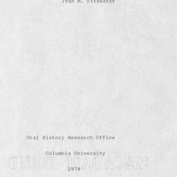 Reminiscences of Ivan M. Fi...