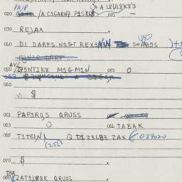 Eastern questionnaire, answ...