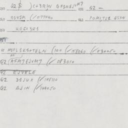 Eastern questionnaire, answ...