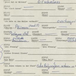 Western questionnaire, answ...