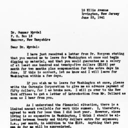 Letter from Herbert R. Nort...