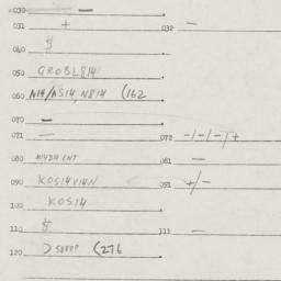 Eastern questionnaire, answ...