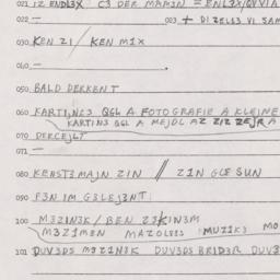 Eastern questionnaire, answ...