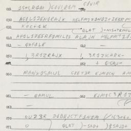 Eastern questionnaire, answ...