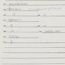 Eastern questionnaire, answ...