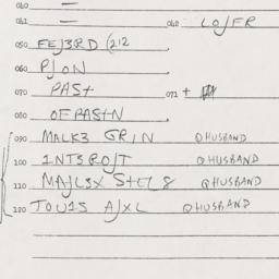 Eastern questionnaire, answ...