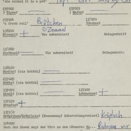 Western questionnaire, answ...