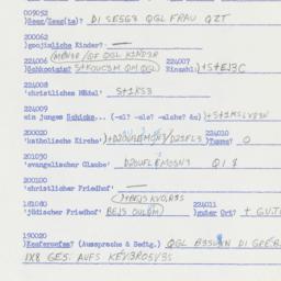 Western questionnaire, answ...