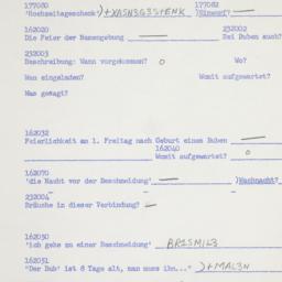 Western questionnaire, answ...