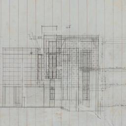 Working drawing: South elev...