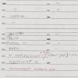 Eastern questionnaire, answ...