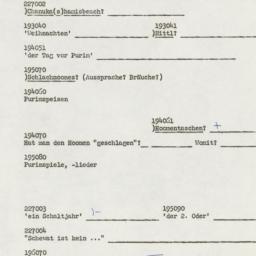 Western questionnaire, answ...