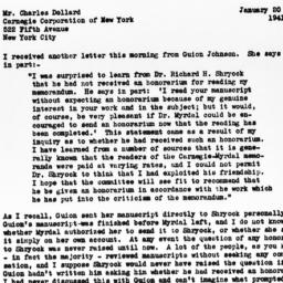 Letter from Samuel A. Stouf...