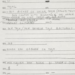 Eastern questionnaire, answ...