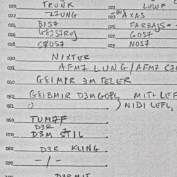 Eastern questionnaire, answ...