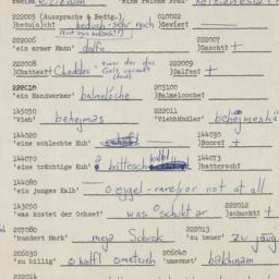 Western questionnaire, answ...