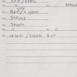 Eastern questionnaire, answ...
