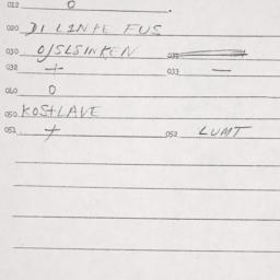Eastern questionnaire, answ...