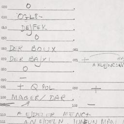 Eastern questionnaire, answ...