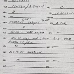 Eastern questionnaire, answ...