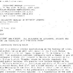 Announcements, 2004-04-01. ...