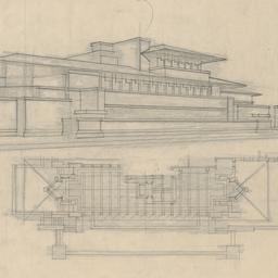 Exterior view, partial firs...