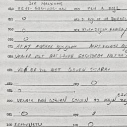 Eastern questionnaire, answ...