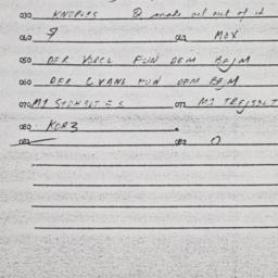 Eastern questionnaire, answ...
