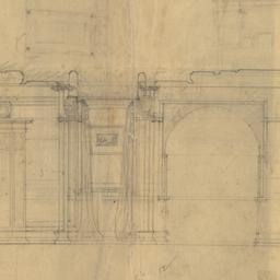 Section through dining room