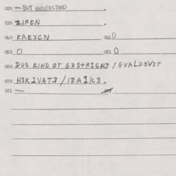 Eastern questionnaire, answ...
