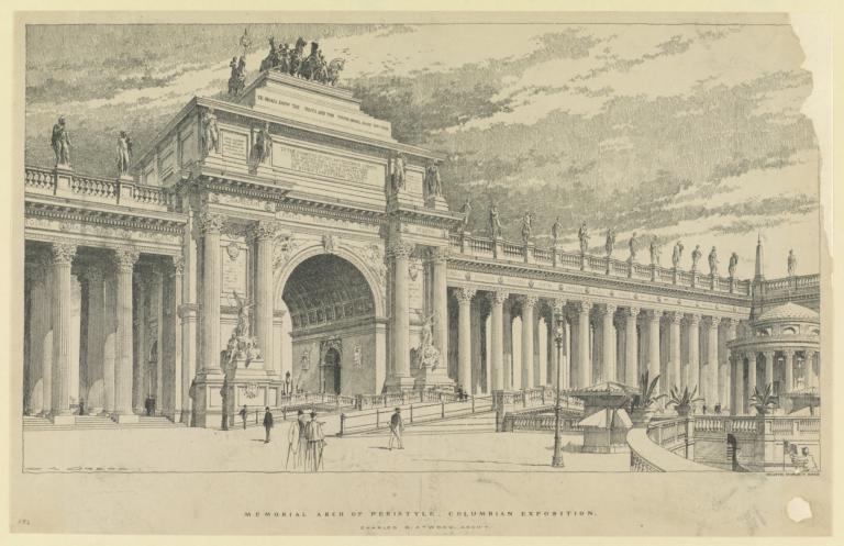 Memorial Arch of Peristyle, Columbian Exposition. Charles B. Atwood, Arch't