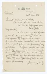 Draft Of Manuscript Letter, With Corrections, To Alexander S. Webb