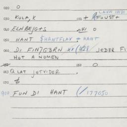 Eastern questionnaire, answ...