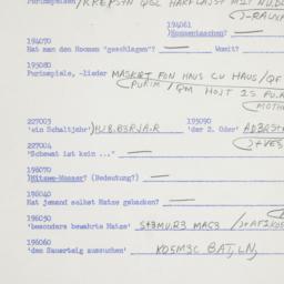 Western questionnaire, answ...