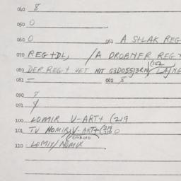 Eastern questionnaire, answ...