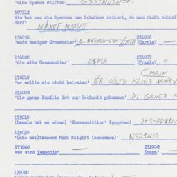 Western questionnaire, answ...