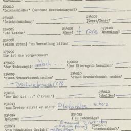 Western questionnaire, answ...