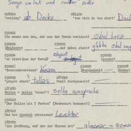 Western questionnaire, answ...