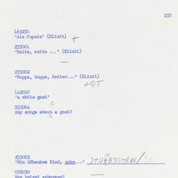 Western questionnaire, answ...