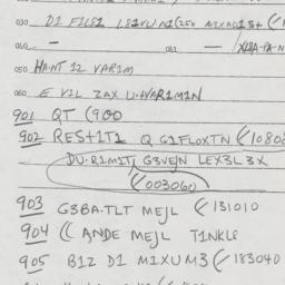 Eastern questionnaire, answ...