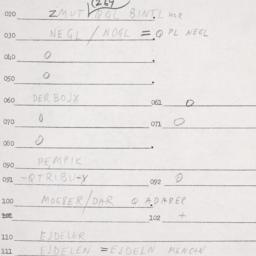 Eastern questionnaire, answ...